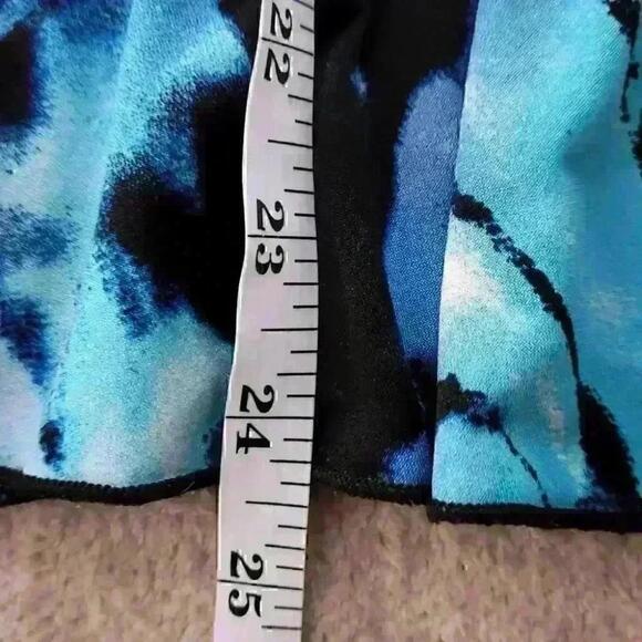 Bali Pendulum Short Sleeve Blouse Blue Green Black Us Xl - Picture 10 of 10